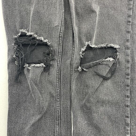 Abercrombie Fitch 26 2R The Ankle Straight Ultra High Rise Jeans Distressed - Picture 5 of 16